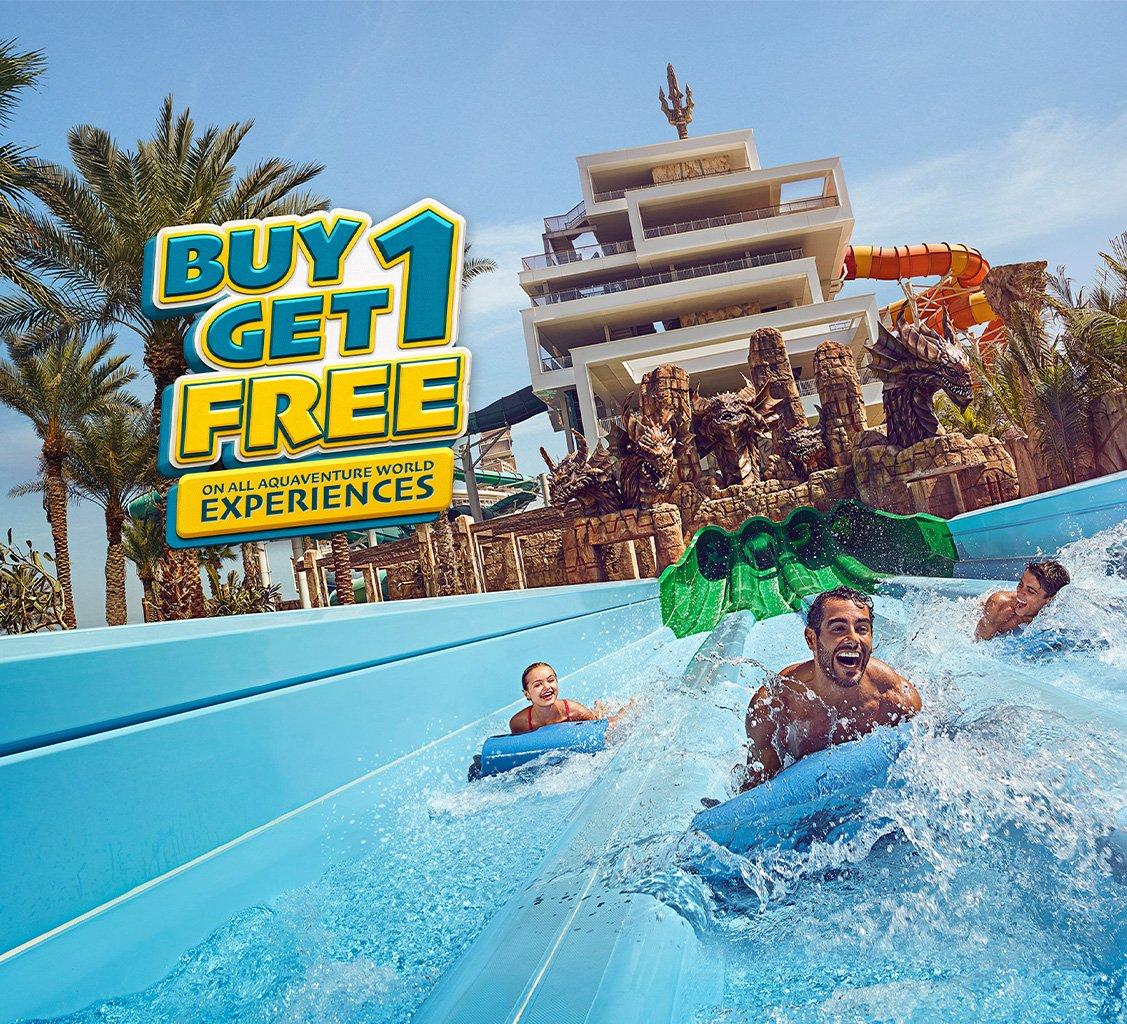 Buy 1 Get 1 Free at Aquaventure World