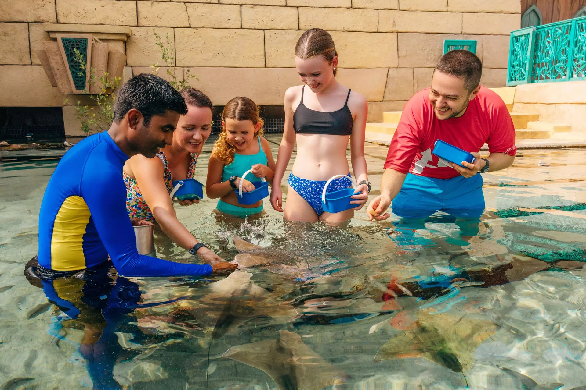 School group at Aquaventure
